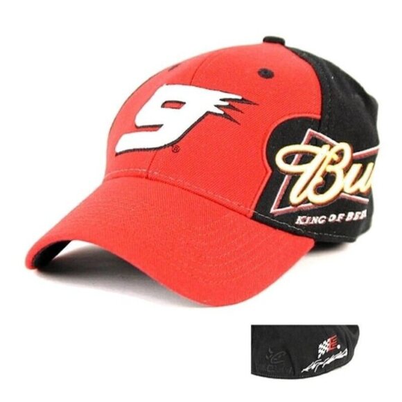 NASCAR Chase Authentics Budweiser King of Beers Kasey Kahne #9 Flex Fit Cap Hat - Picture 1 of 7